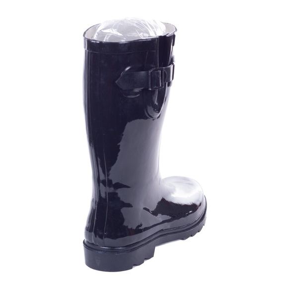 Forever Young Black Winter Rain Boots - Picture 2 of 4